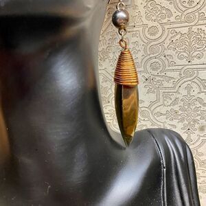 𝅺VINTAGE tricolor tribal earrings